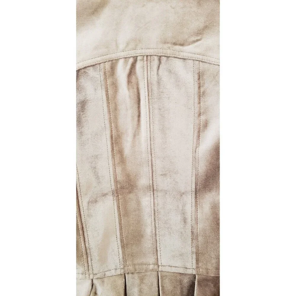 NEW FREE PEOPLE BALLET RACER VELVET CHAMPAIGN JACKET SZ XS - Picture 10 of 14